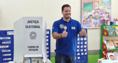 Candidato afirmou que chega ao dia da eleição com 'muita fé' e destacou apoio de Jair Bolsonaro para união do grupo no estado