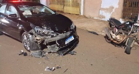 Os airbags do carro foram acionados com o impacto