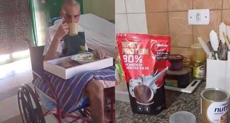 Paciente recebeu alta do São Julião e usa suplementos para fortalecer o organismo durante a recuperação em Campo Grande