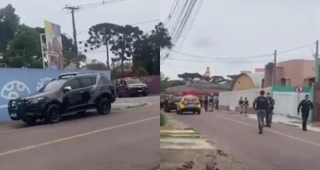 Segundo a prefeitura, o homem pulou o muro da escola e prendeu crianças em uma sala. Bope negocia com o suspeito a libertação dos reféns