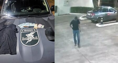 Suspeito foi localizado na Rua Dom Aquino com R$ 662 em dinheiro e uma faca, segundo a Polícia Militar