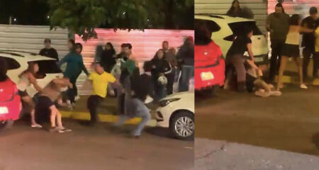 Motorista comemorava resultado das elei&ccedil;&otilde;es com bandeira no ve&iacute;culo quando foi atacado; imagens mostram homem sendo arremessado no asfalto