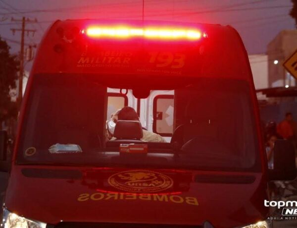 Vítima foi atendida pelo Corpo de Bombeiros