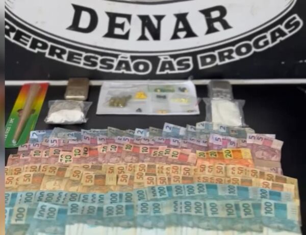 Além da droga, foram apreendidos ecstasy e mais de R$ 13 mil em espécie