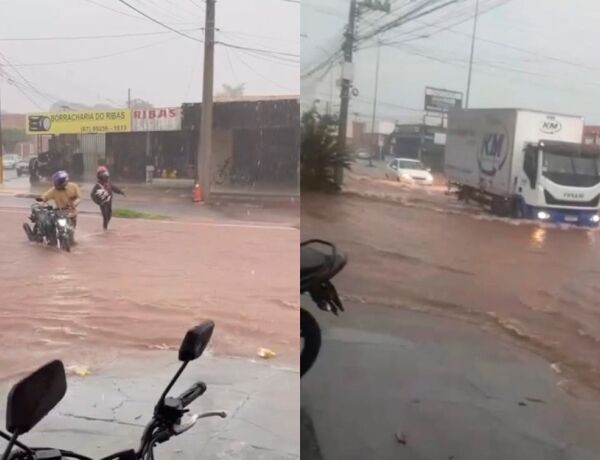 águas tomam centro da capital