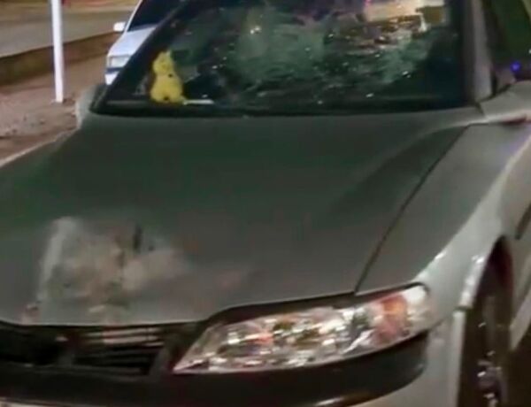 V&iacute;tima conduzia uma Honda Bros e precisou ser encaminhada ao hospital