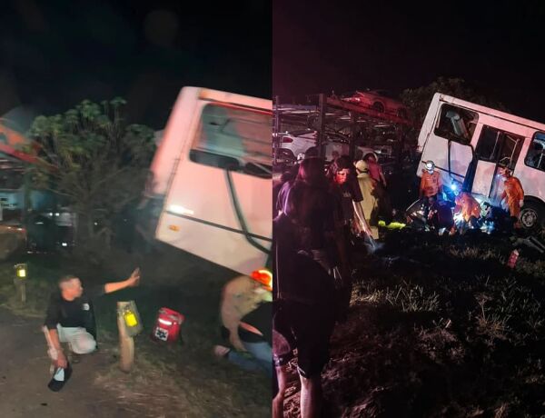 Equipes de resgate foram acionadas para atender os ocupantes e controlar a situa&ccedil;&atilde;o no local