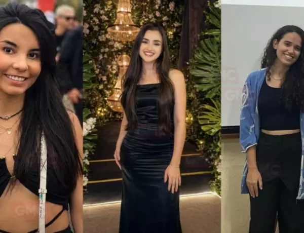 Larissa &eacute; a jovem de Kimono azul