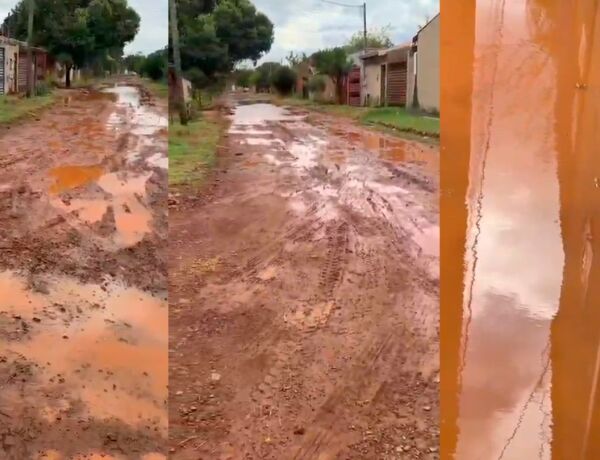 A lama invadia algumas resid&ecirc;ncias quando as chuvas acontecem