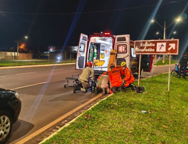 O Corpo de Bombeiros foi acionado para o local