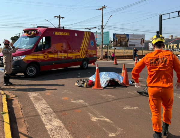 Joagna Pereira da Silva estava em uma bicicleta el&eacute;trica quando foi atingida pelo ve&iacute;culo