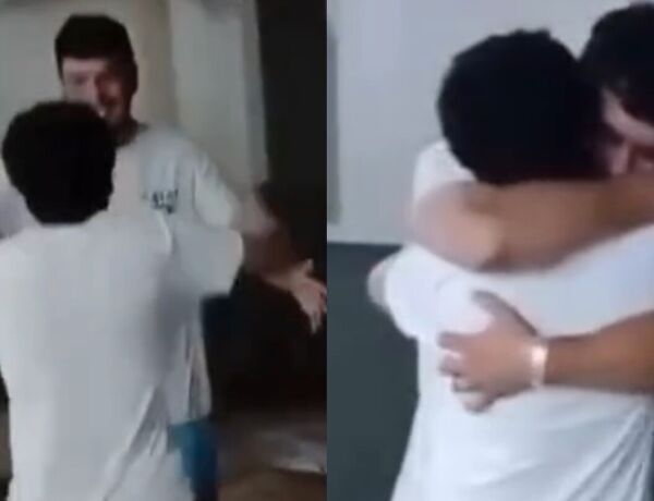 Caique Teodoro vive fora do pa&iacute;s e organizou reencontro inesperado com Guilherme; grava&ccedil;&atilde;o do momento comoveu seguidores nas redes sociais
