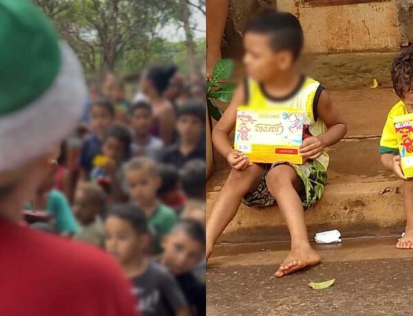 Em mais de 10 anos de projeto, mais de 10 mil caixas de bombons foram entregues durante o Natal em comunidades carentes