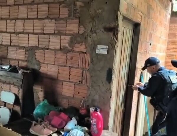 V&iacute;tima foi encontrada imobilizada pelo marido, que aplicava um golpe conhecido como mata-le&atilde;o; suspeito foi levado &agrave; Deam