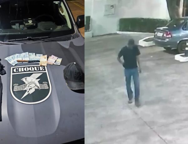Suspeito foi localizado na Rua Dom Aquino com R$ 662 em dinheiro e uma faca, segundo a Pol&iacute;cia Militar