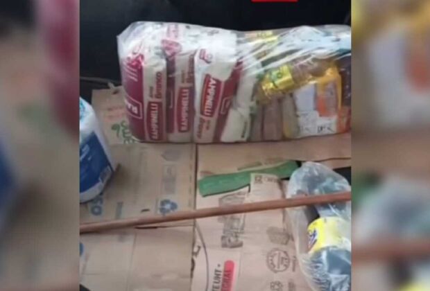 Além de furtar os alimentos, o bandido ainda danificou o carro do trabalhador