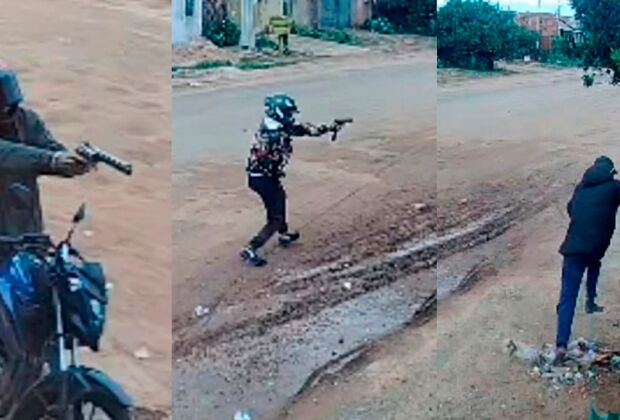 Dupla em motocicleta perseguiu as v&iacute;timas atirando