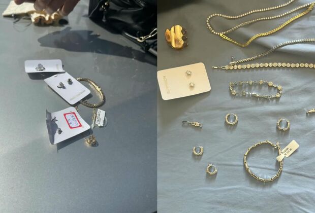 Suspeita foi abordada ao deixar estabelecimento e, segundo a pol&iacute;cia, tinha mais pe&ccedil;as furtadas em casa