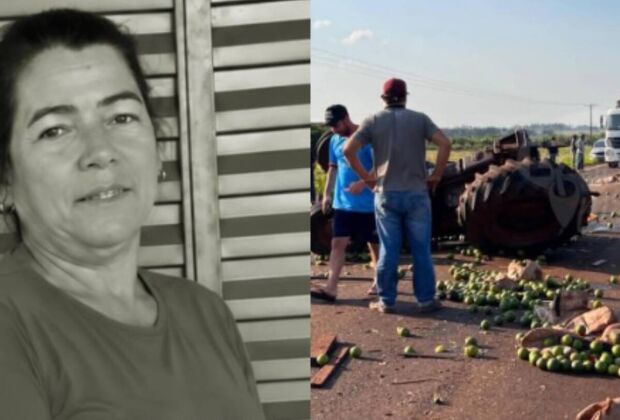 Ros&acirc;ngela Martins estava no trator com um homem, que ficou ferido e foi levado ao hospital em Dois Irm&atilde;os do Buriti