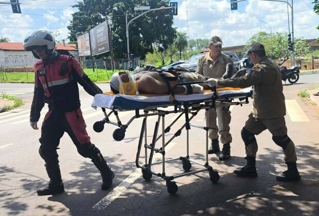 V&iacute;tima foi socorrida em estado grave e levada &agrave; Santa Casa