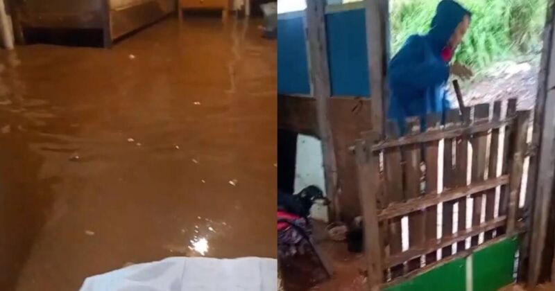 Cerca de 140 barracos foram atingidos e boa parte deles destru&iacute;dos peloa chuva