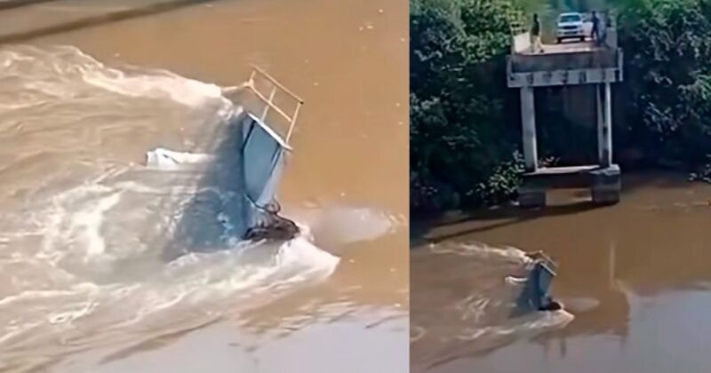 Passageiro do ve&iacute;culo conseguiu sair e ser socorrido
