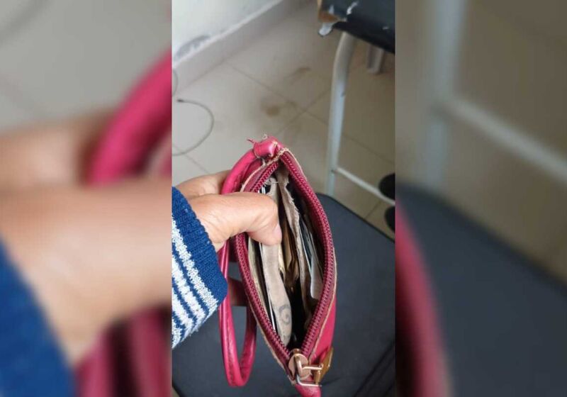 Bolseta tem quantia em dinheiro 