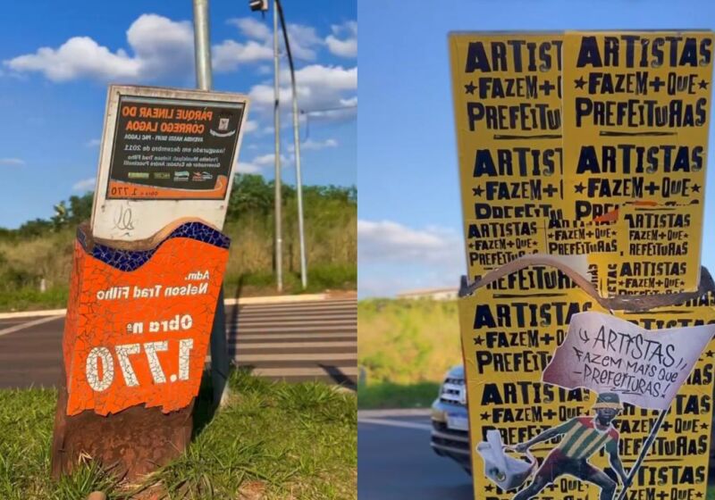 O artista Leo Mareco criou uma s&eacute;rie denunciando locais abandonados de Campo Grande com colagens art&iacute;sticas 