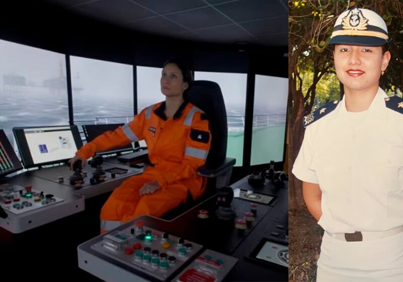 Cinthya Lopes primeira oficial mercante mulher do Mato Grosso do Sul