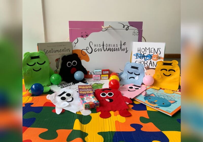 Menino do 4&ordm; ano do ensino fundamental compartilhou o que aprendeu com obra do projeto Hist&oacute;rias e Sentimentos, que incentiva a alfabetiza&ccedil;&atilde;o afetiva por meio da literatura