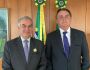 Azambuja pede recursos para combate a incêndios no Pantanal em reunião com Bolsonaro
