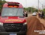 Entregadora sofre acidente ao derrapar em entulhos da chuva em Campo Grande