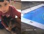 Menino de 5 anos pula em piscina e resgata cãozinho no frio de 5°C (vídeo)