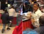 Homem pede namorada em casamento na fila do fast-food, mas leva um 'não' em público