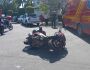 Batida entre moto e carro deixa um ferido no Centro de Campo Grande (vídeo)