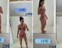 Graciele Lacerda posa de biquíni para mostrar antes e depois da dieta: 'estava bem inchada'