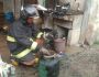 Após explosão de botijão de gás, homem sofre queimaduras e precisa ser encaminhado para hospital