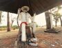 Com 24 anos, estátua do Preto Velho recorda religiões africanas e já foi 'quase esquecida'