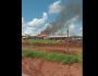 VÍDEO: incêndio de grandes proporções atinge galpão e gera corre-corre de operários em Bandeirantes