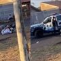 'Rolezeiro' em alta velocidade cai ao lado da polícia e tenta fugir no Nova Lima