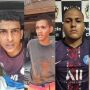 Os cinco envolvidos no crime