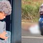 Acompanhada de familiares, ela foi amparada enquanto os trabalhos policiais eram realizados no local