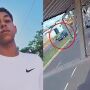 Sidnei Felippe da Silva Santos foi arremessado cerca de 100 metros com o impacto da batida
