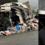 Marcelo Cordeiro, de 37 anos, ficou preso &agrave;s ferragens da cabine e morreu no local antes da chegada do socorro