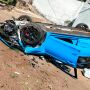 O condutor ficou ferido e o Honda Civic Type R ficou bastante danificado 