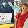 Cecília, de 9 anos, preparou o bilhete após ficar preocupada com a decisão do pai de trabalhar como entregador