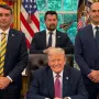 Casa Branca informou que Fl&aacute;vio Bolsonaro e familiares poder&atilde;o entrar nos Estados Unidos. An&uacute;ncio ocorre ap&oacute;s alega&ccedil;&atilde;o de asilo pol&iacute;tico