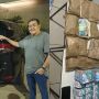 Os R$ 127 mil estavam separados nominalmente dentro de papelotes em uma mochila preta