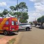 O Corpo de Bombeiros foi acionado e prestou os primeiros socorros ainda no local