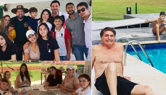 Bolsonaro recebe família e amigos para churrasco no Palácio da Alvorada